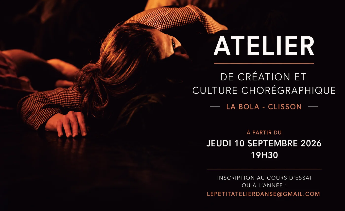 Atelier de création et culture chorégraphique avec Caroline Ehrlacher Siffert à La Bola à Clisson