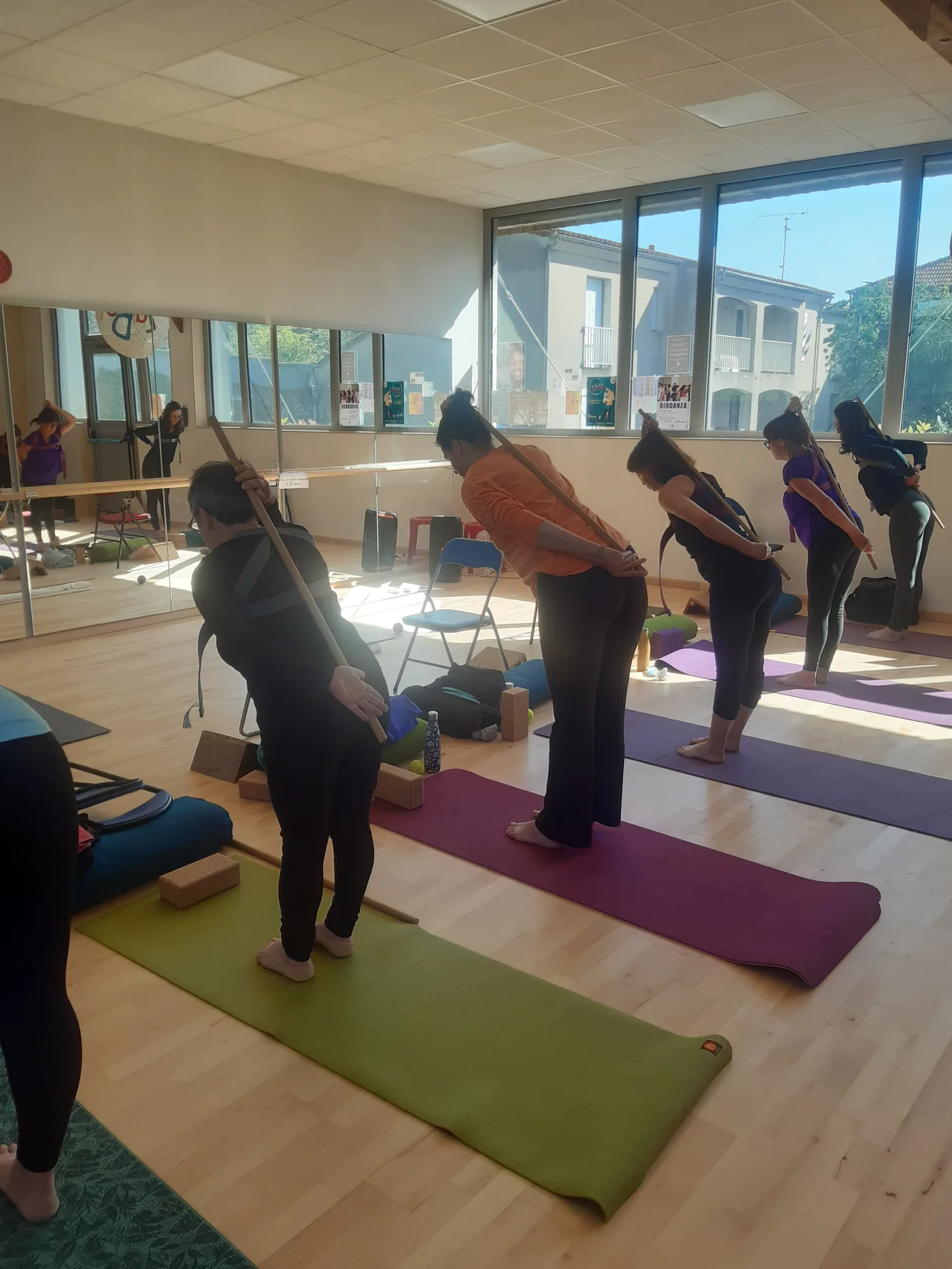 Cours de yoga doux avec Catherine Boué à La Bola Clisson